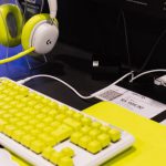 Gaming Peripherals - White and Yellow Logitech Gaming Peripherals