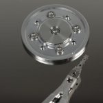 Hard Drives - Grey Metal Plier on Round Disc