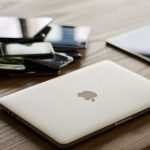 Mobile Devices - Macbook and Ipad on Desk