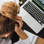 Work - Woman Sitting in Front of Macbook