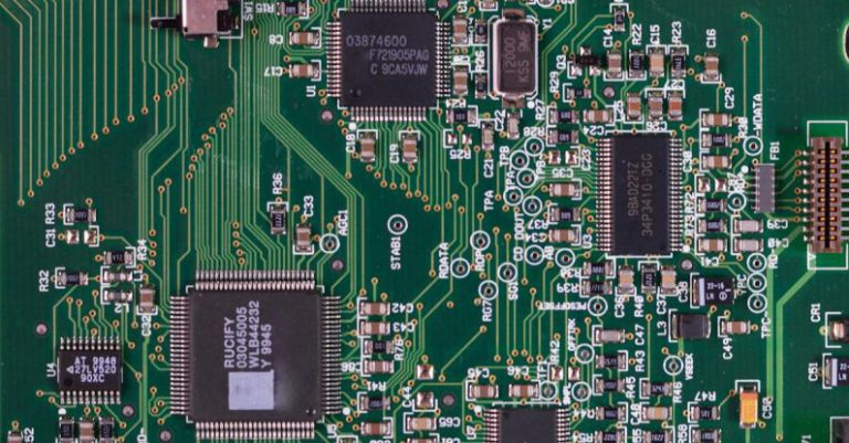 Motherboard - Green Circuit Board